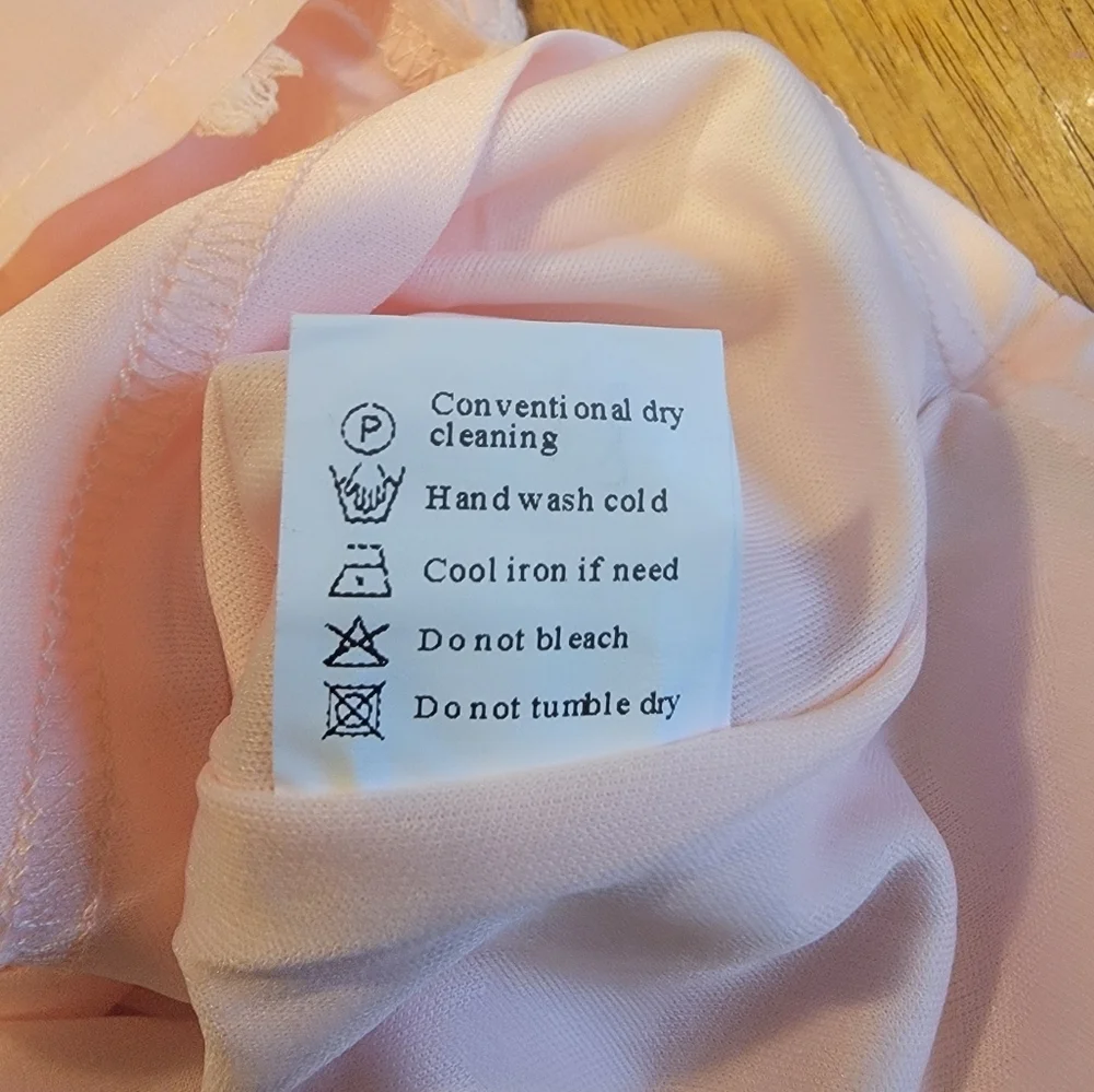 Womens Large Baby Pink Light Weight Shein Blouse